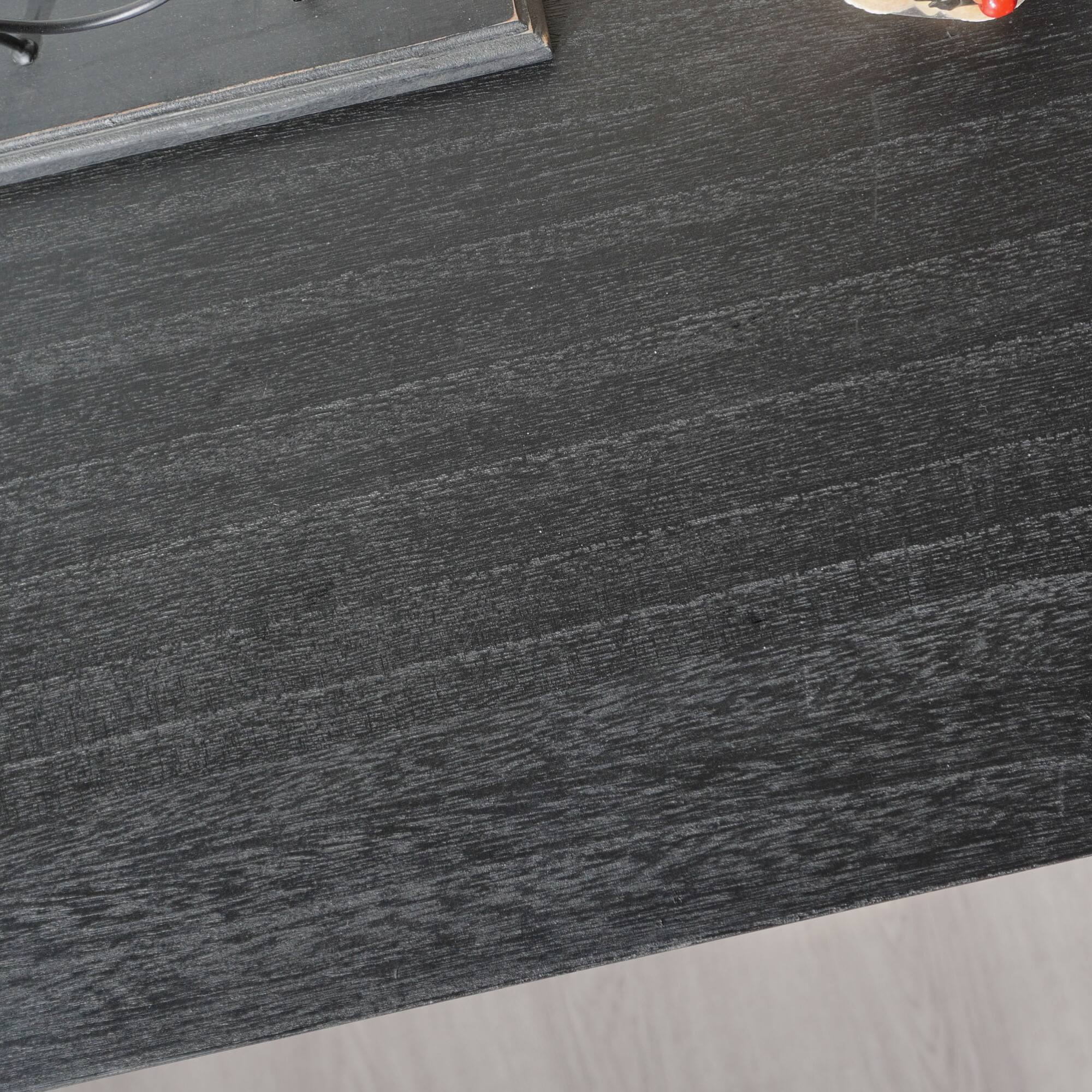 Alt View 7. GOODSILO - Modern Wood Storage Cabinet with Embossed Door Design for Living Room Bedroom or Entryway - Black.