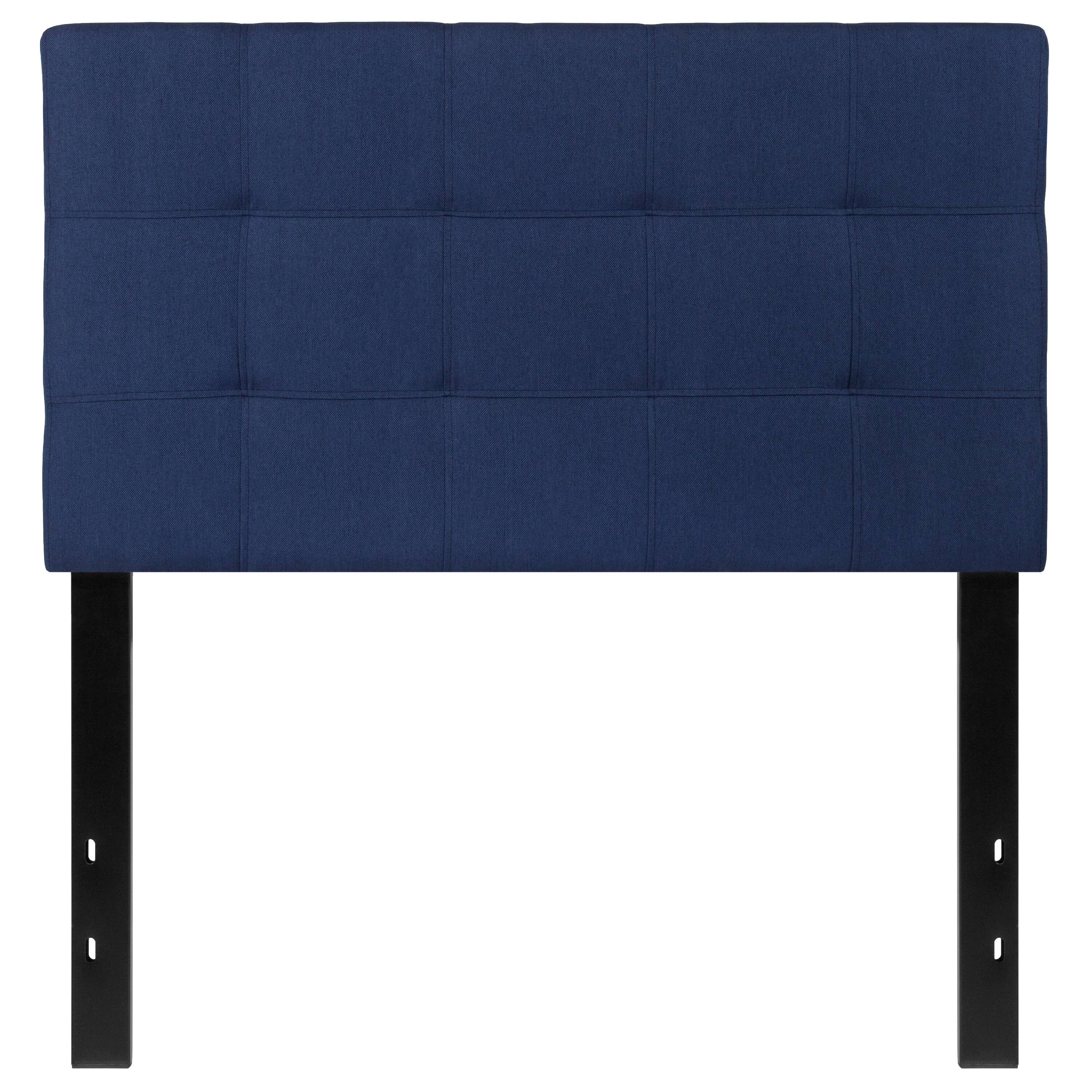 Alt View 5. Emma + Oliver - Quilted Tufted Upholstered Headboard - Navy.