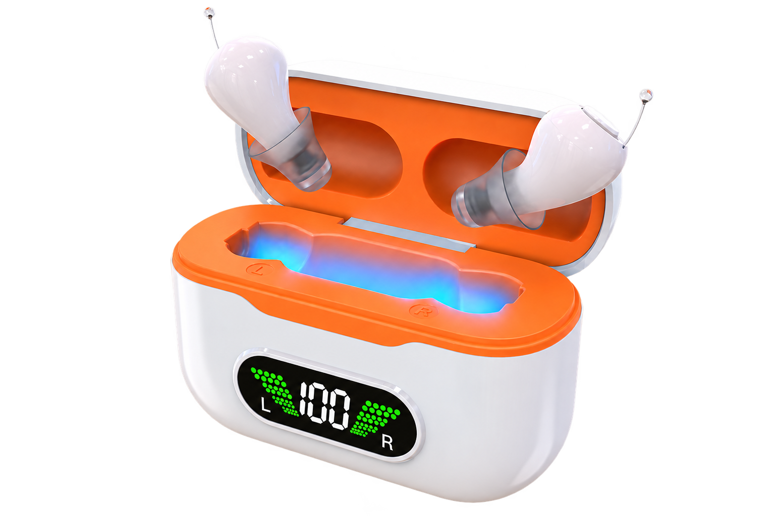Alt View 7. Eara - Eara Elevate CIC Rechargeable OTC Hearing Aids for Adults and Seniors, Completely-in-Canal Design - Beige.