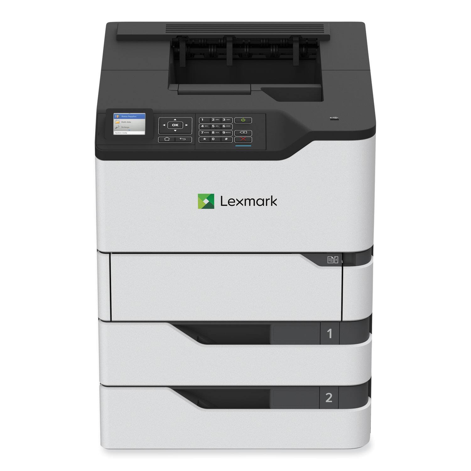 Alt View 4. Lexmark - Lexmark MS820 MS823n Desktop Laser Printer - Monochrome - 65 ppm Mono - 1200 x 1200 dpi Print - 650 Sheets Input - Unknown.