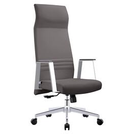 LeisureMod - Adorit Office Chair Ergonomic Mid-Back Mesh Computer Chair with Swivel & Tilt Comfortable Desk Chair - Gray