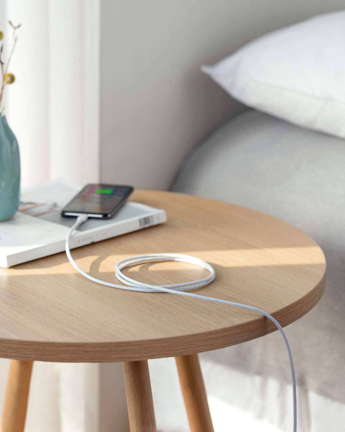 Alt View 6. Anker - Anker USB C to Lightning Cable, 321 USB-C to Lightning Cable (6ft,White) - White.