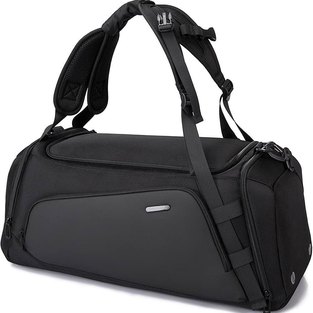 Front. Pacoar Cade - Gym Sports Duffel Backpack For Man & Women... - Black.