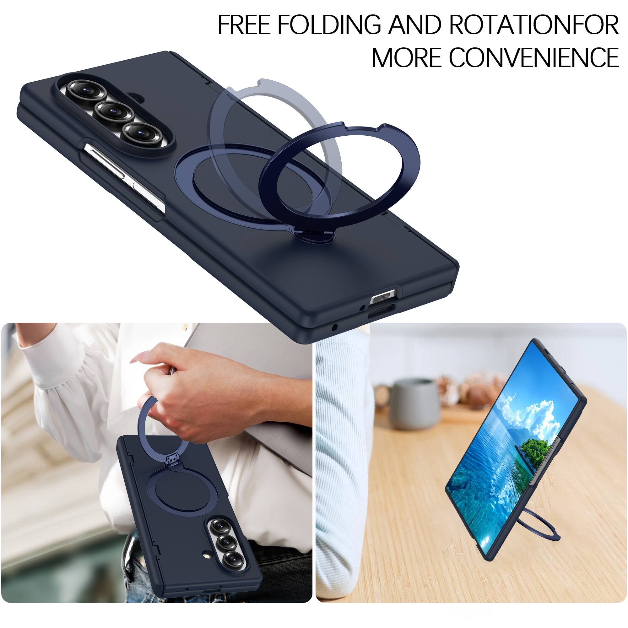 FREE FOLDING AND ROTATION FOR MORE CONVENIENCE