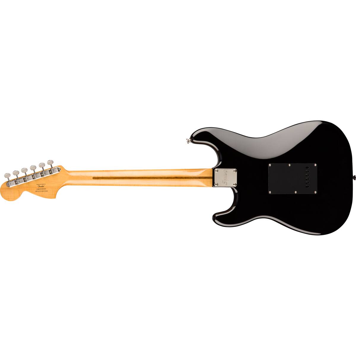 Alt View 2. Squier - Squier Classic Vibe '70s Stratocaster Electric Guitar, Maple Fingerboard, Black.