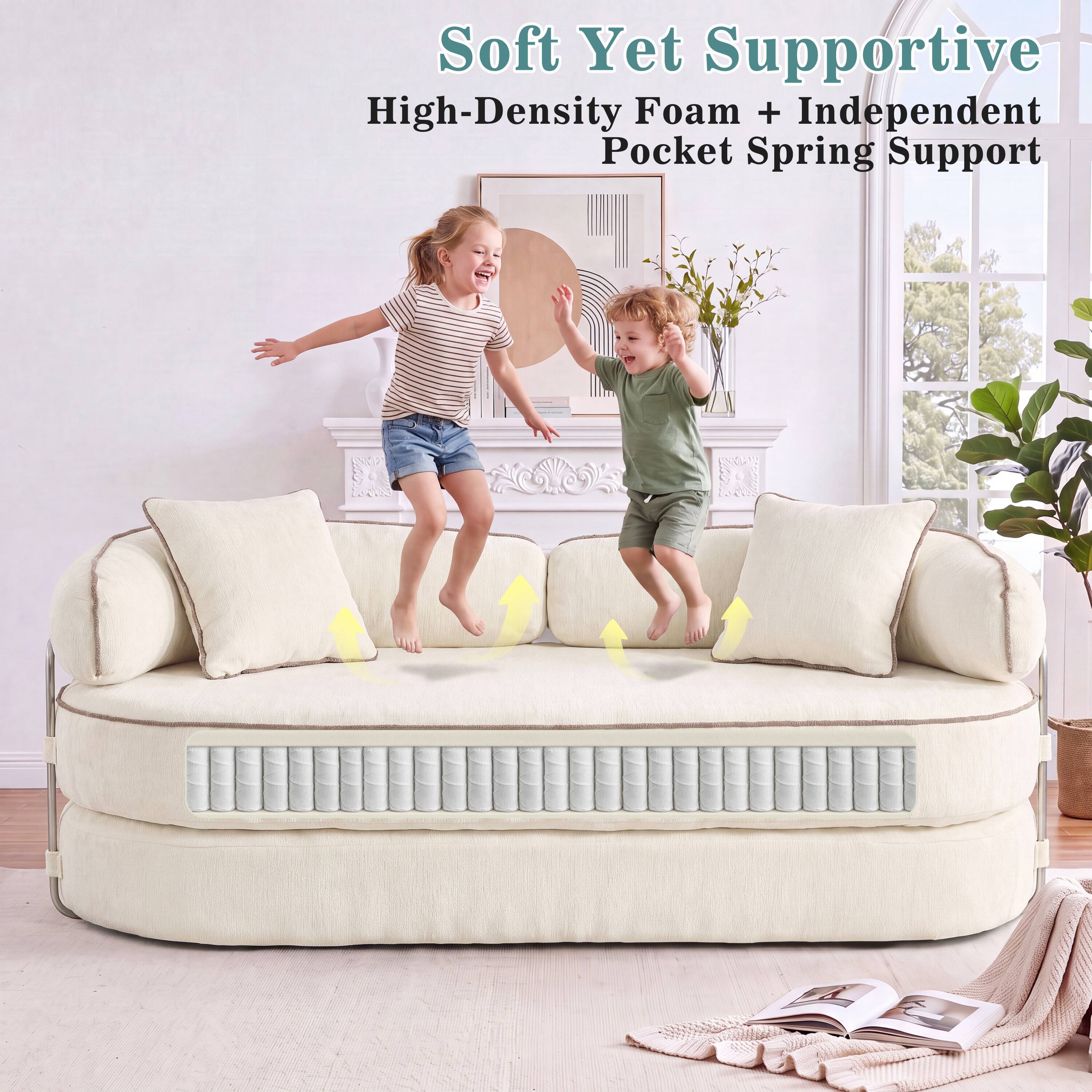 Soft Yet Supportive  
High-Density Foam + Independent Pocket Spring Support