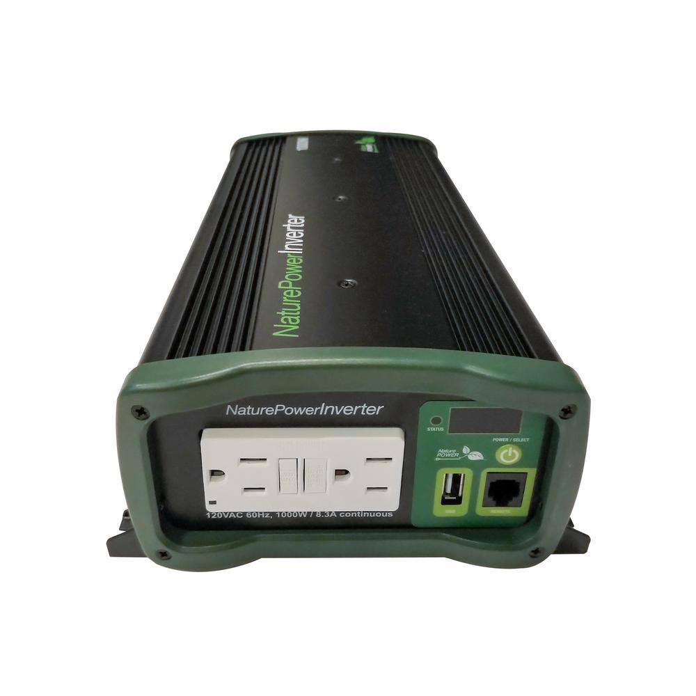 NaturePowerInverter  
NaturePowerInverter  
siahm MRE POREA -0-- 120VAC 60Hz. 1000W AJA continuous  
POWER SELAUT