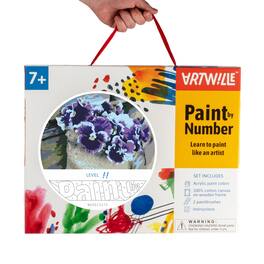 Artwille - Paint By Number Kit Pansies