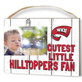 Jardine - Western Kentucky Hilltoppers 8'' x 10'' Cutest Little Weathered Logo Clip Photo Frame - White