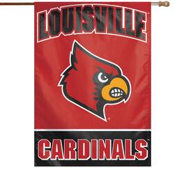 WinCraft - Louisville Cardinals 28" x 40" Full Name Single-Sided Vertical Banner - Multicolor