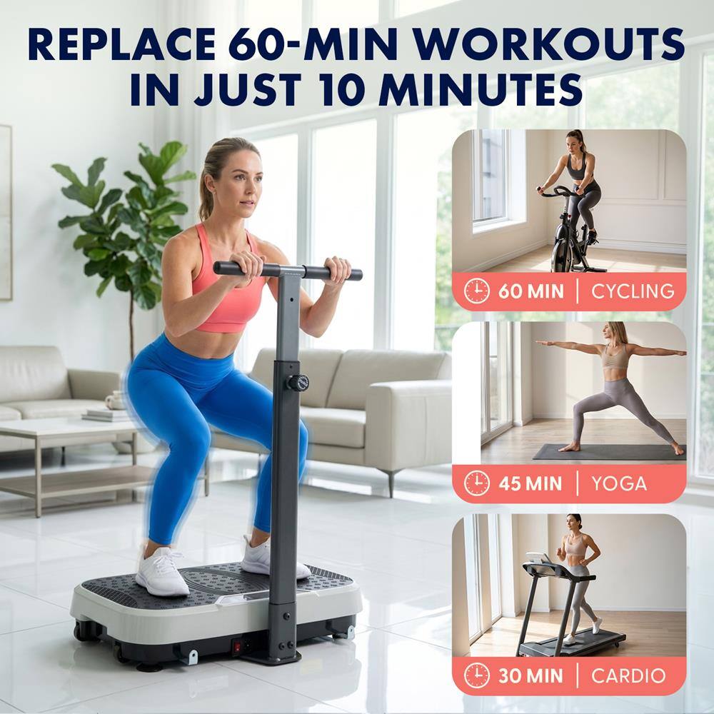 REPLACE 60-MIN WORKOUTS IN JUST 10 MINUTES

60 MIN | CYCLING

45 MIN | YOGA

30 MIN | CARDIO