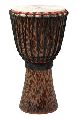 Tycoon Percussion - 12" Djembe, Rope-Tuned, Mango Wood Shell, Goat Skin Head, 5mm Strong Non-Stretch Rope for Easy & Lasting Tuning