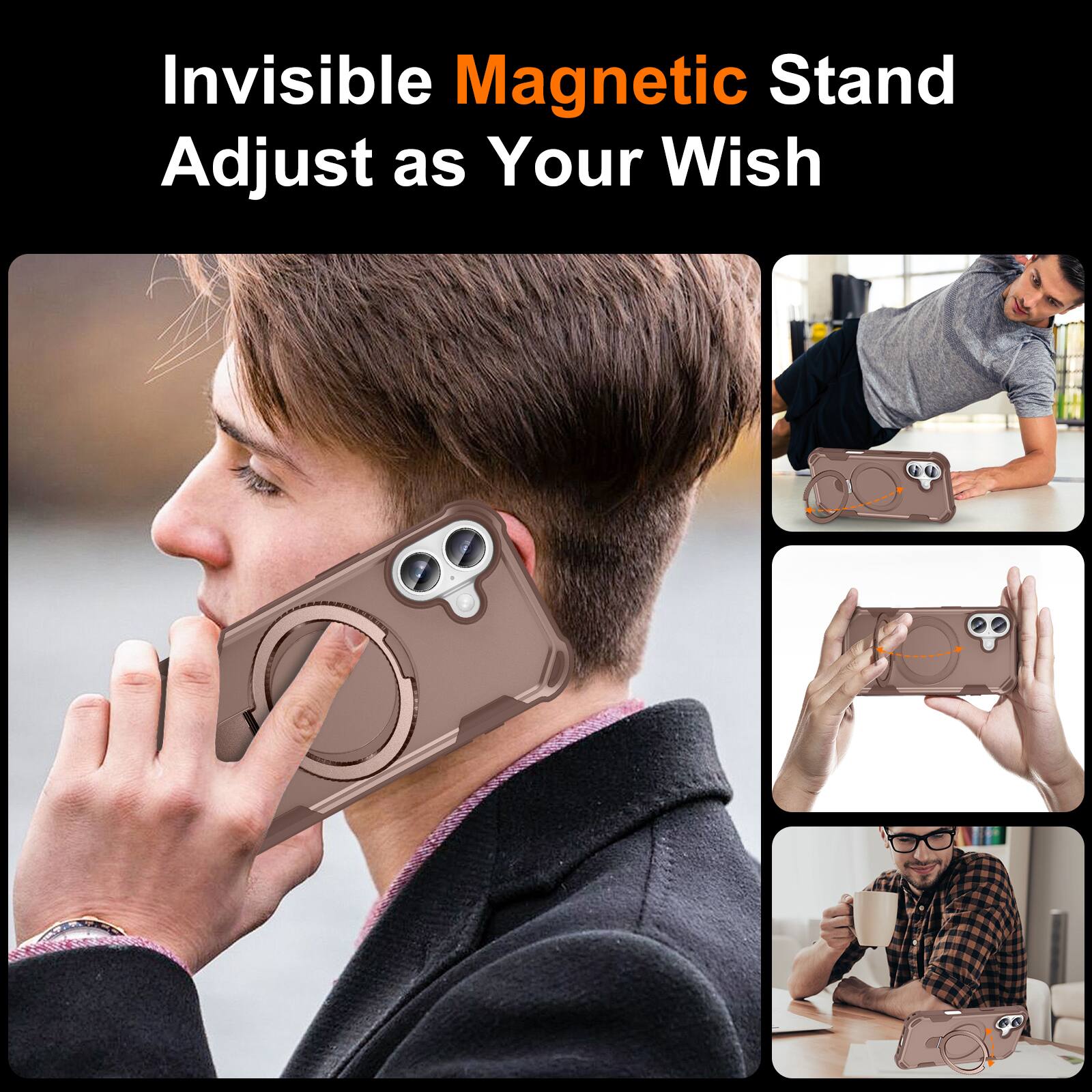 Invisible Magnetic Stand  
Adjust as Your Wish