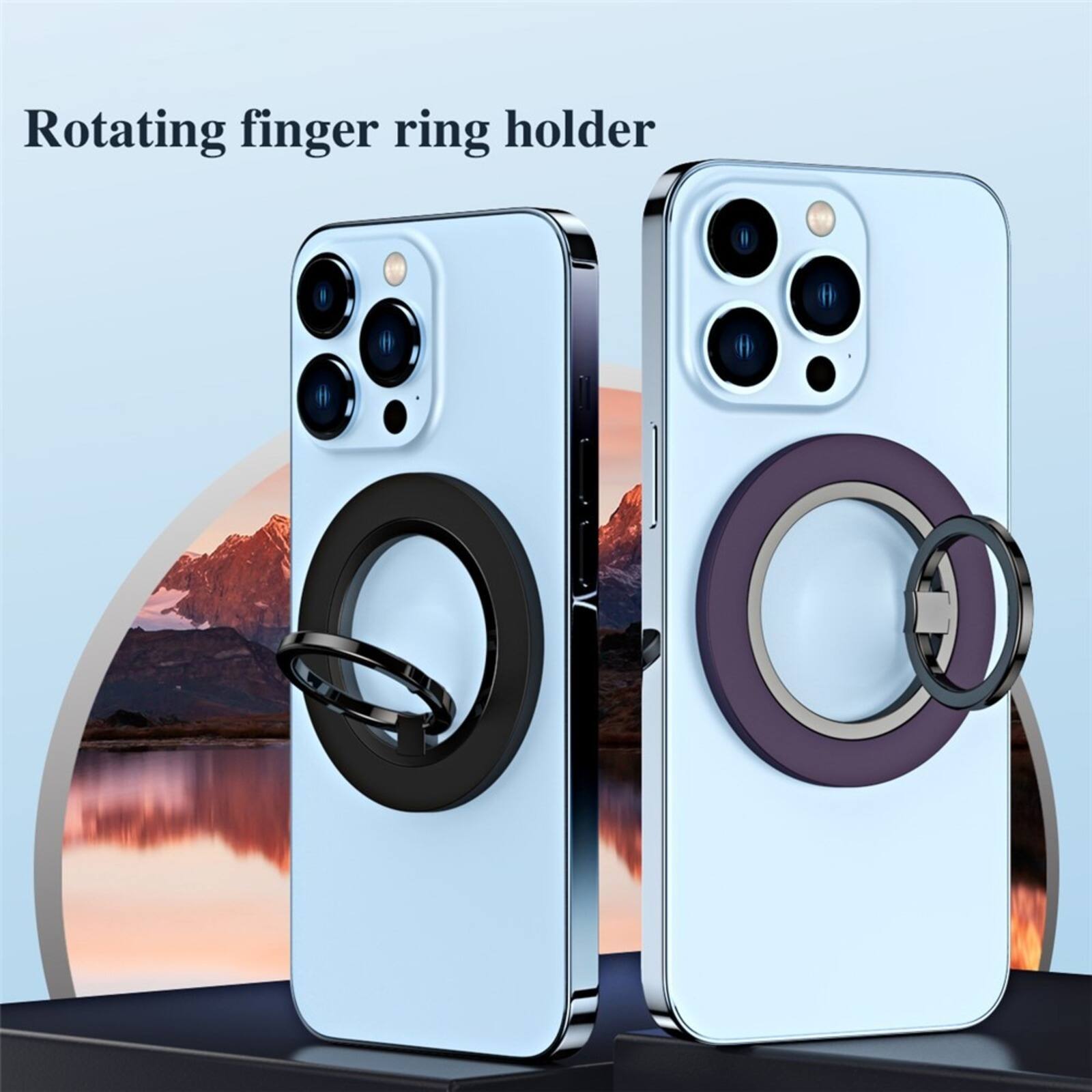 Rotating finger ring holder