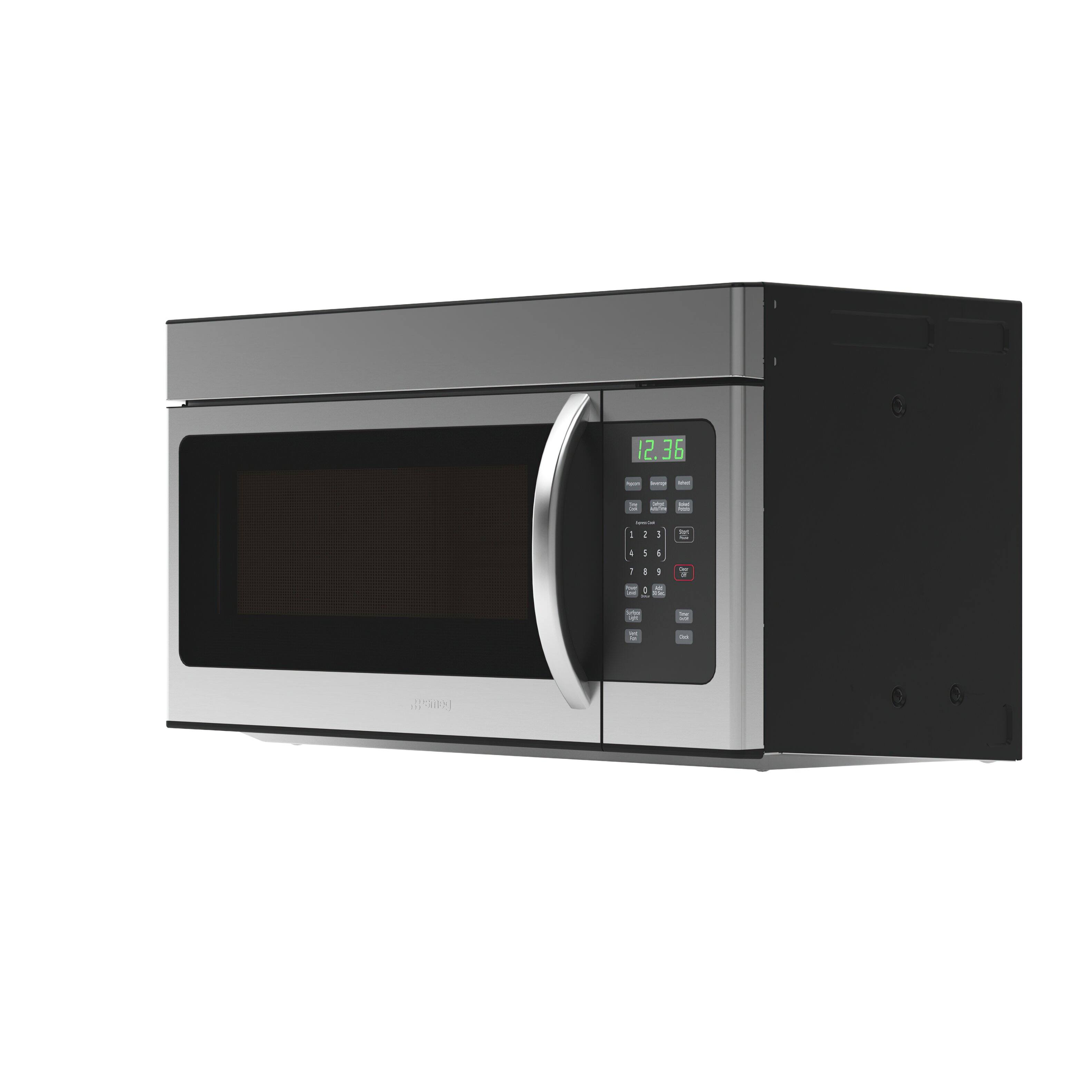 Back. Koolmore - 1.6 cu. ft. Over the Range Stainless Steel Microwave, KM-MOT-1SS. - Stainless-Steel.