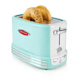Nostalgia - Retro 2-Slice Bagel Toaster - Aqua