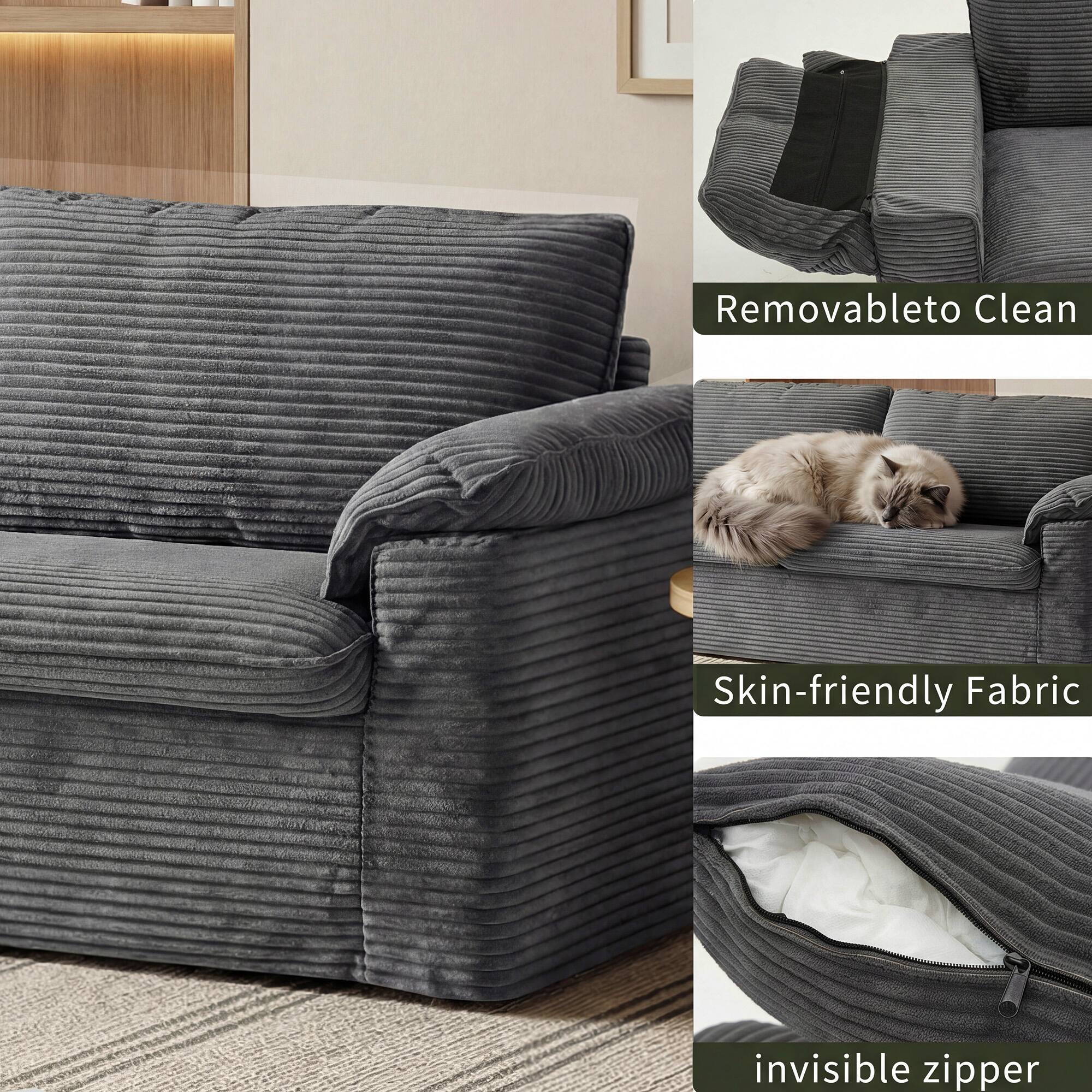 - Removable to Clean
- Skin-friendly Fabric
- Invisible Zipper