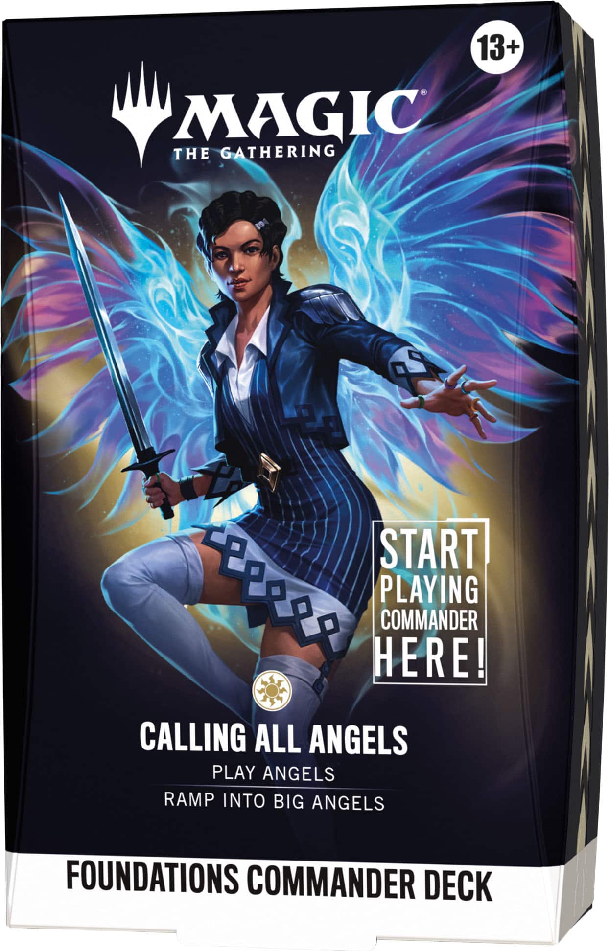 Wizards of The Coast - Magic: The Gathering Foundations Commander Deck - Calling All Angels