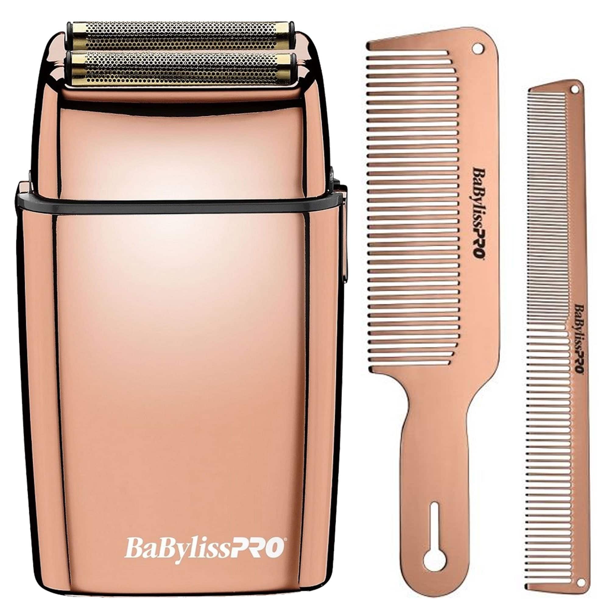Babyliss Pro FOILFX02 Cordless Double Foil Shaver with Metal Comb