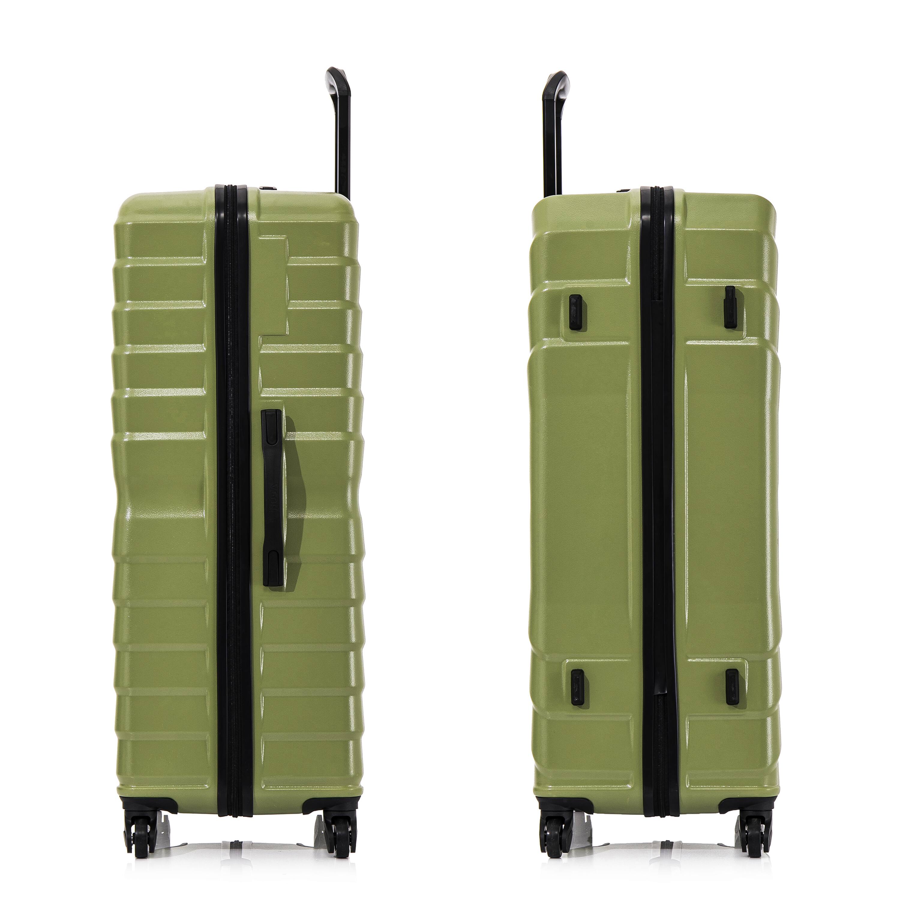 Alt View 3. InUSA - Aurum lightweight hardside spinner luggage 32" - GREEN.