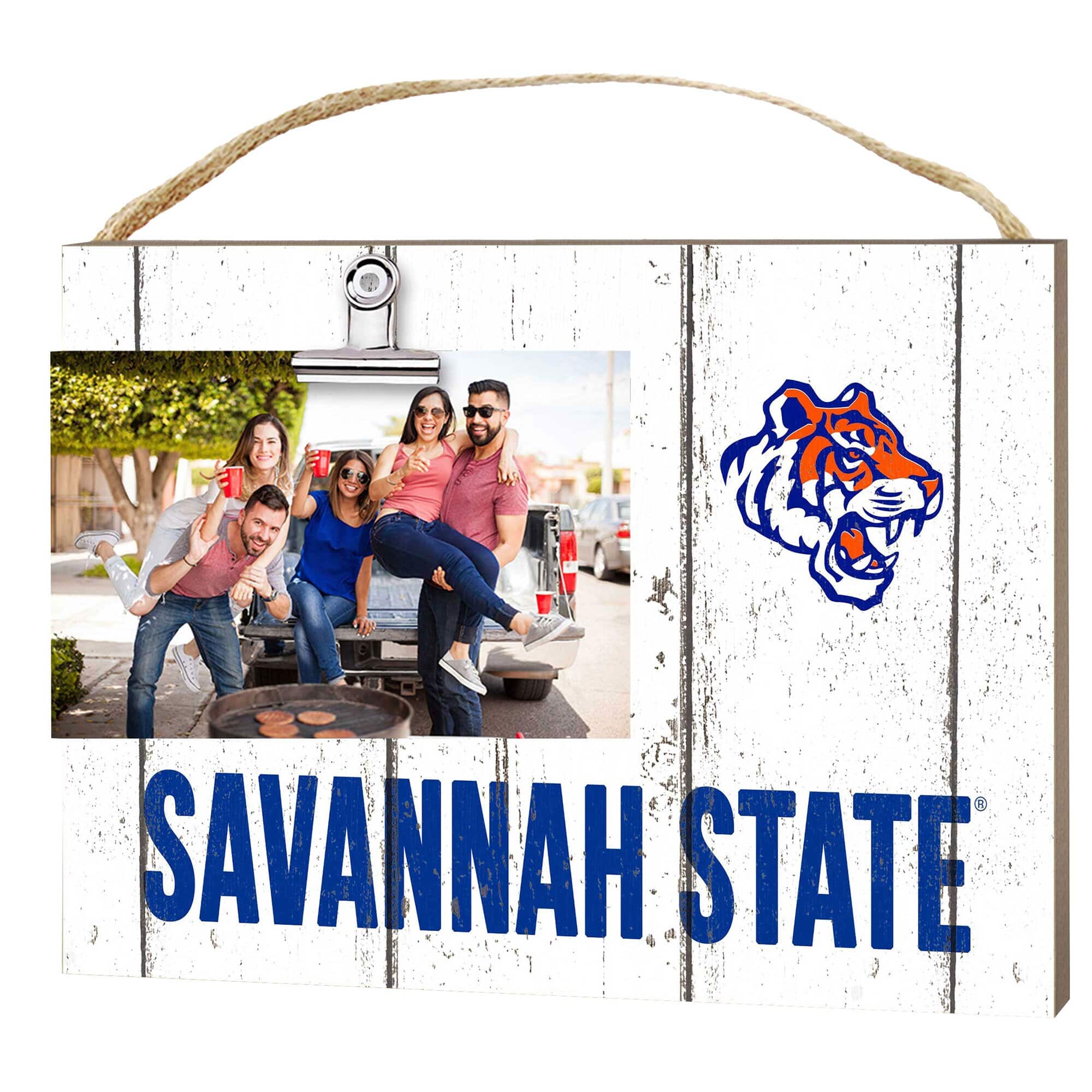 "Jardine - Savannah State Tigers 8"" x 10"" Weathered Clip It Frame - White" price history on PriceWatchPro