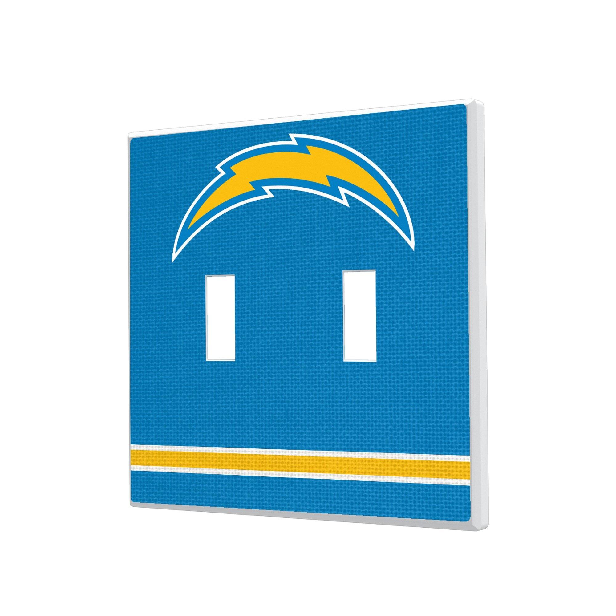 Keyscaper - Los Angeles Chargers Stripe Double Toggle Light Switch Plate - Multicolor price history on PriceWatchPro