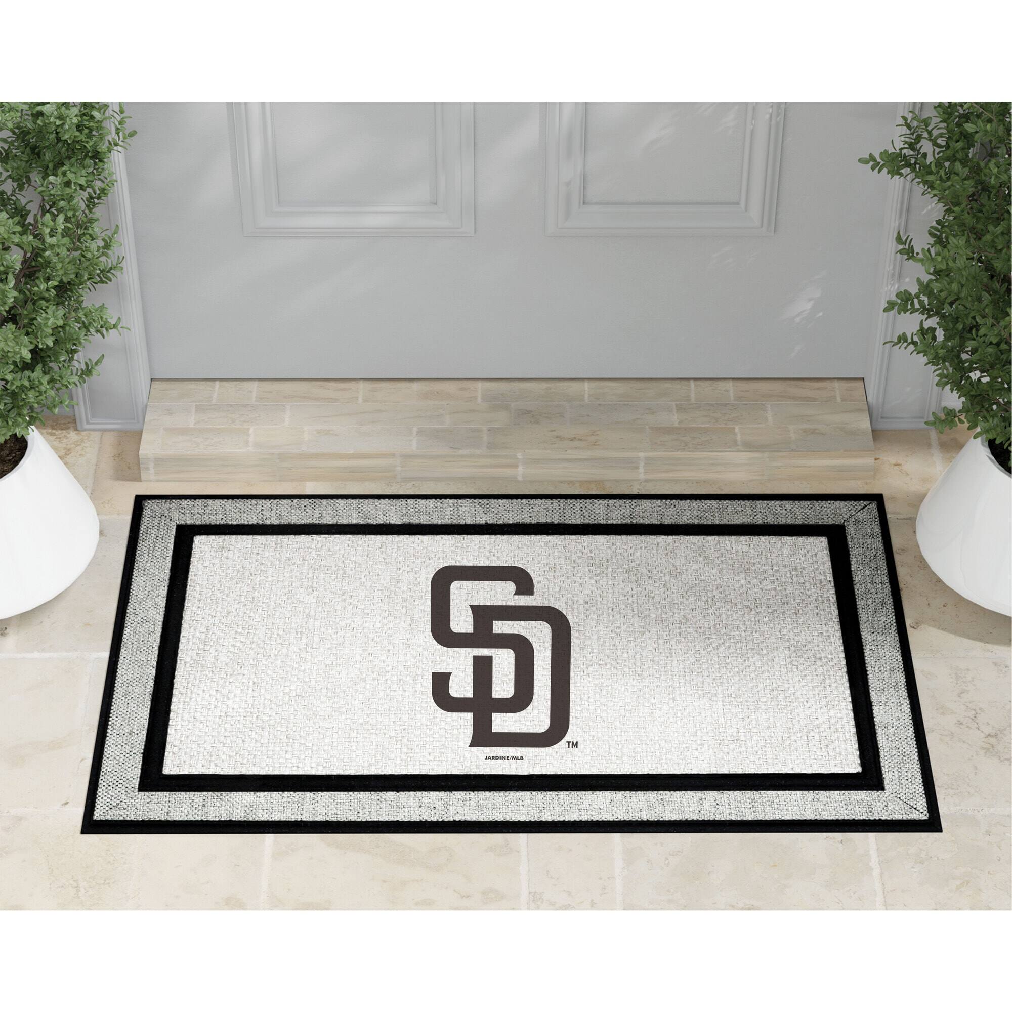 Alt View 1. Jardine - San Diego Padres 18" x 30" Indoor/Outdoor Logo Doormat - Multicolor.