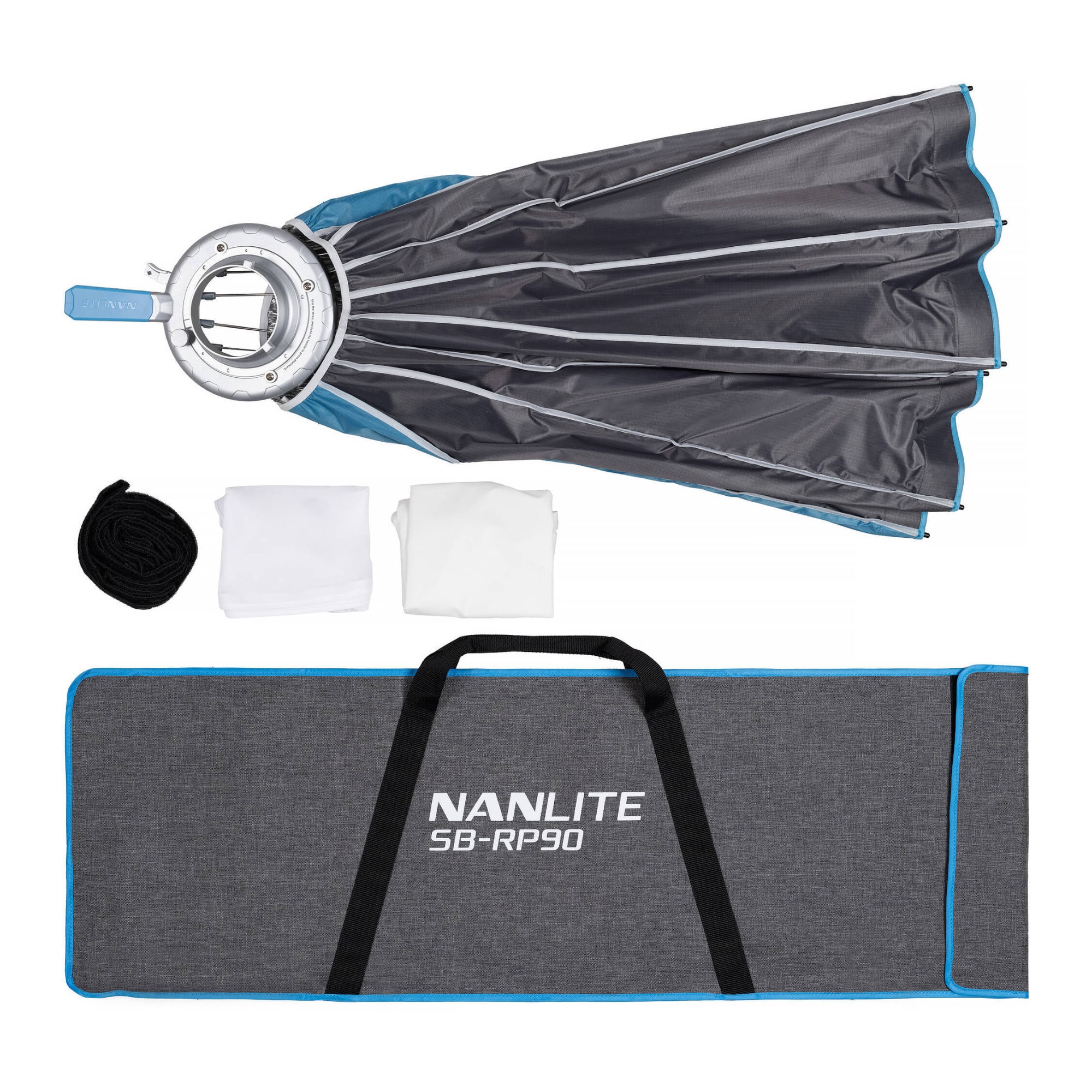 NANLITE Rapid 90 Parabolic Softbox with Bowens Mount and Grid