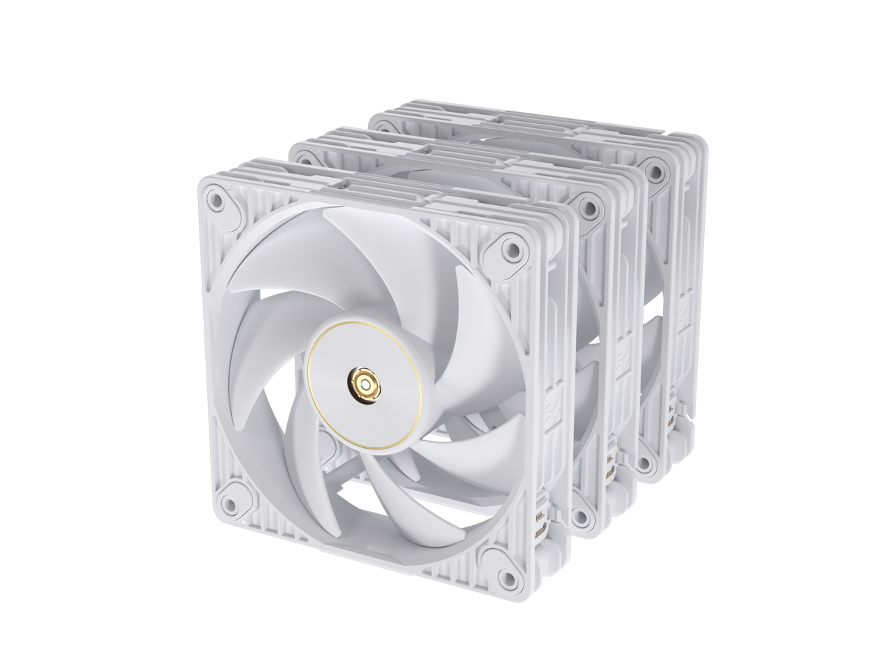 Alt View 10. ASUS - ASUS ProArt PF120 White Edition 3-Pack 120mm PWM Fans, 3000RPM, High Airflow/Static Pressure, Daisy-Chain, Controller - White.