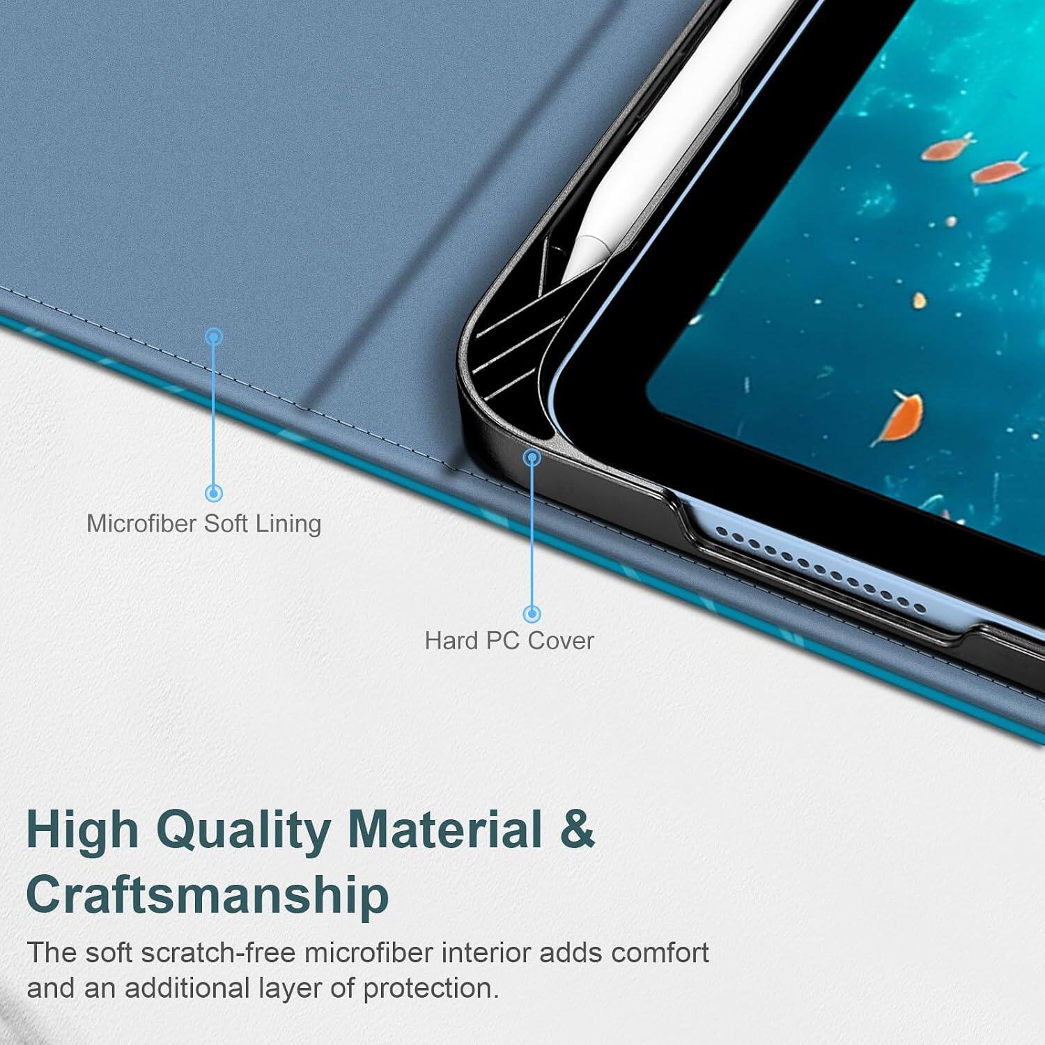 Microfiber Soft Lining  
Hard PC Cover  
High Quality Material & Craftsmanship  
The soft scratch-free microfiber interior adds comfort and an additional layer of protection.