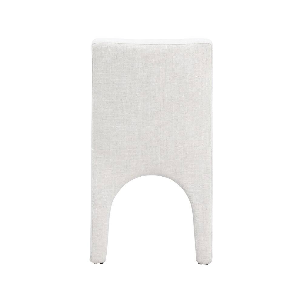 Alt View 1. Meridian Furniture - Gramercy Cream Linen Textured Fabric Dining Chair, Set of 2 - Beige.