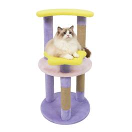 Costway - 29" Cute Modern Cat Tree with Star & Moon Shaped Platforms, Jute Scratching Posts