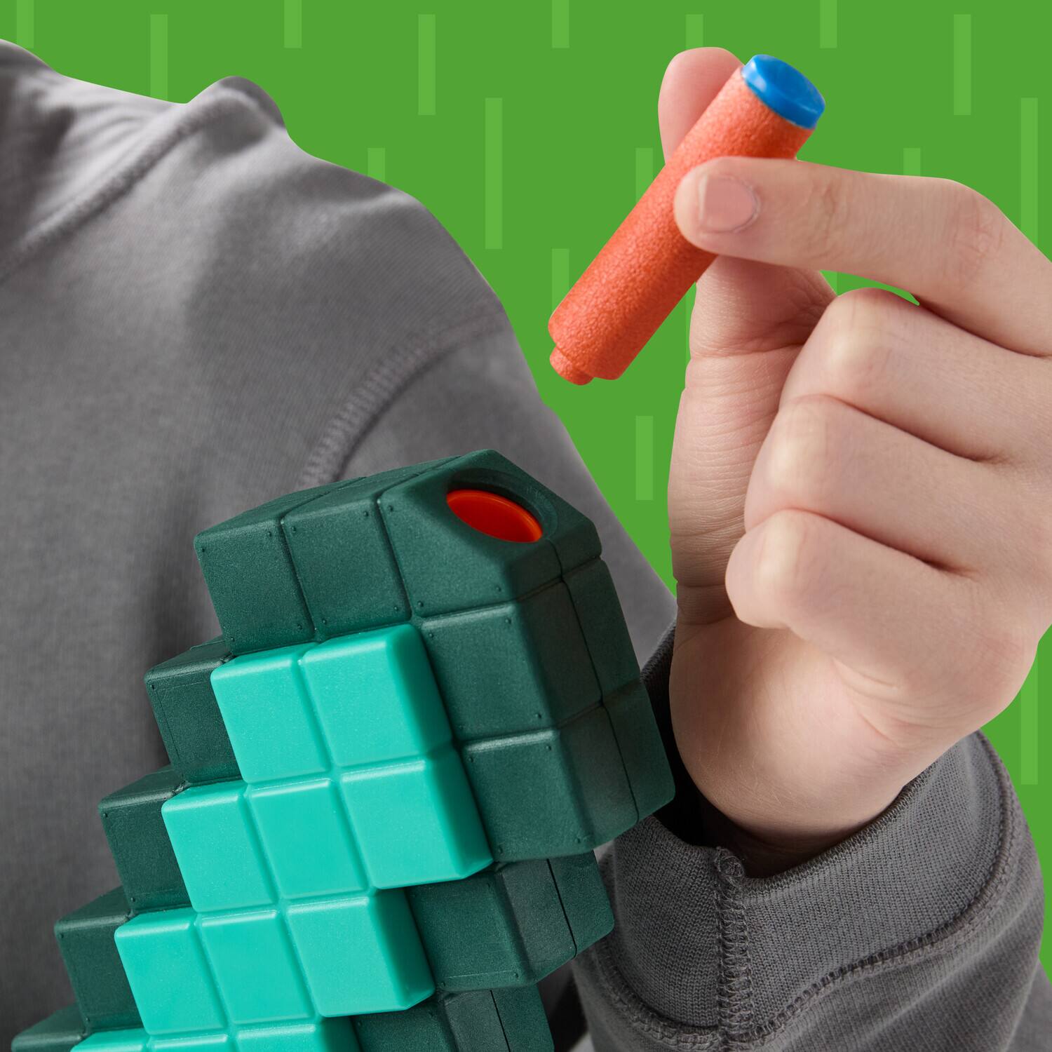 Alt View 2. Hasbro - Nerf - Minecraft - Diamond Sword Dart Blaster   - COLLECTIBLES - Multicolor.