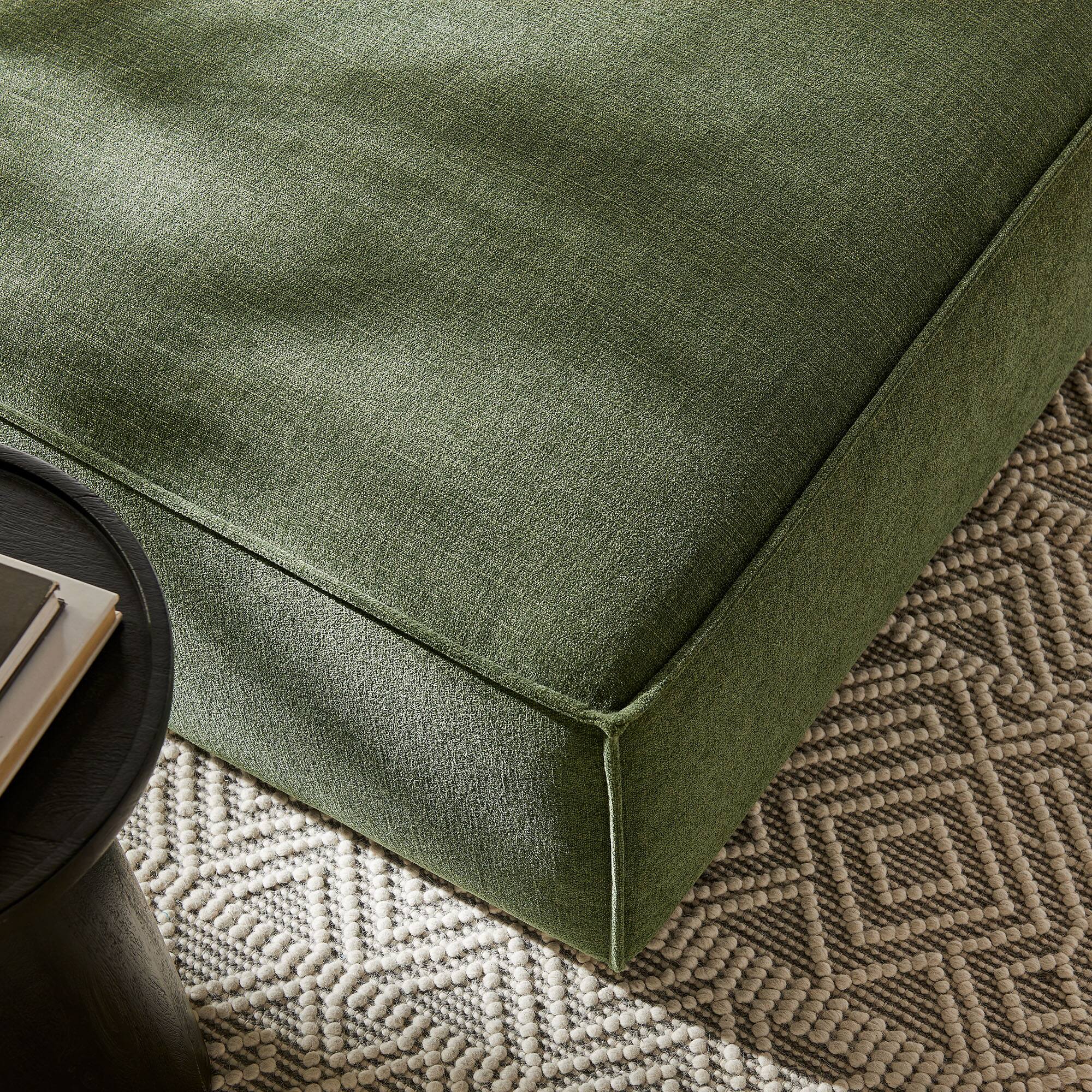 Alt View 2. Modway - Restore Performance Fabric Upholstered Modular Ottoman by Modway - Foliage.