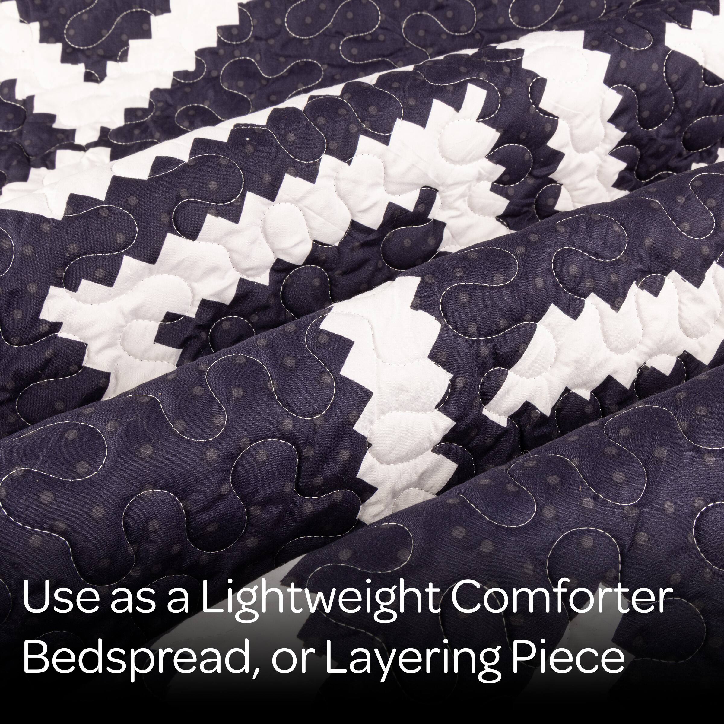 Use as a Lightweight Comforter, Bedspread, or Layering Piece