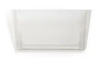 Front. TRU RED - TRU RED™ Plastic Letter Wall File, Clear (TR55342) - Clear.