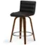 Angle. Simpli Home - Roland Counter Height Stool - Black.