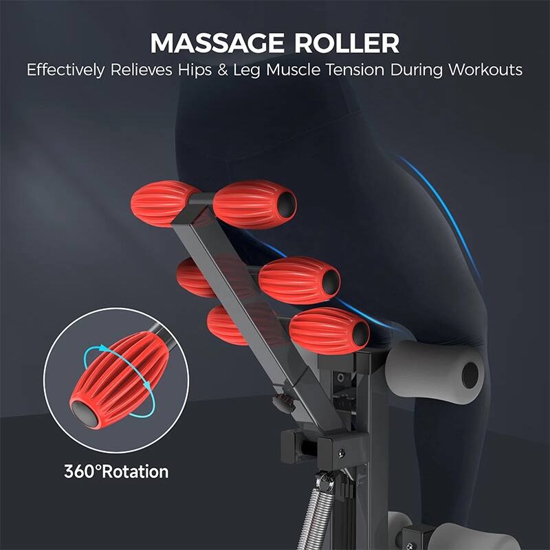 MASSAGE ROLLER  
Effectively Relieves Hips & Leg Muscle Tension During Workouts  
360° Rotation