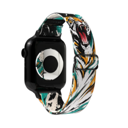 ZOX - Let It Out Tiger NFC Smartwatch Band, 42/44/45/49mm - Teal