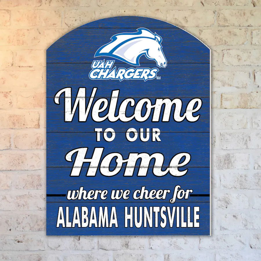 People Sign Color:blue Jardine UAH Chargers 16'' x 22'' Indoor/Outdoor Marquee Sign Blue ...