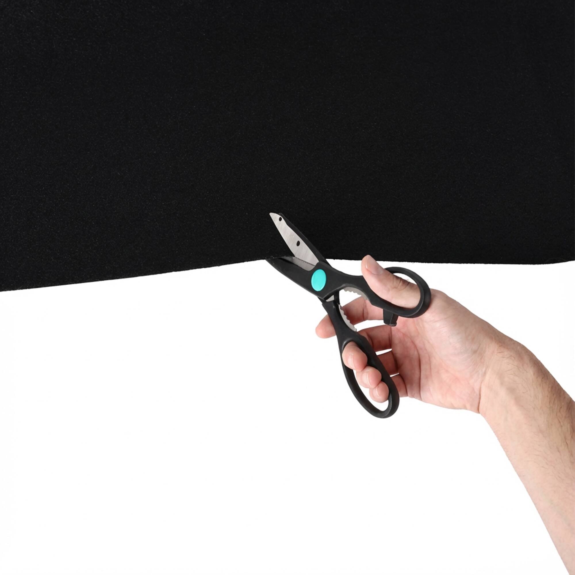 Alt View 4. QPower - QPower Speaker Box Carpet, 72" x 72" Fabric Sheet for Car Audio Builds, Black - Black.