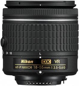 Nikon - 18-55mm f/3.5-5.6G VR AF-P DX Zoom-Nikkor Lens - Black