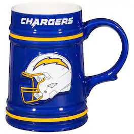 Evergreen Enterprises - Los Angeles Chargers 24oz. Ceramic Stein Cup with Gift Box - Multicolor