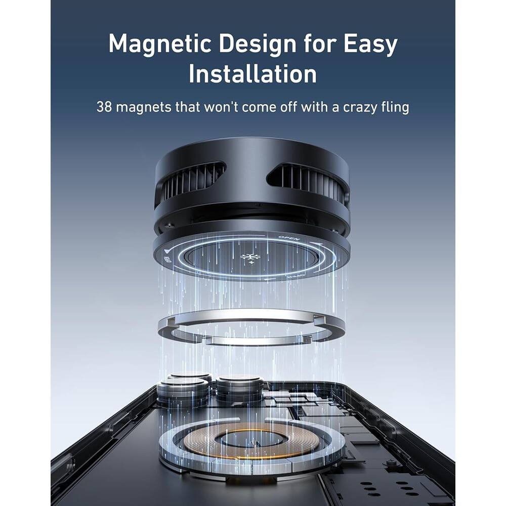 Magnetic Design for Easy Installation
38 magnets that won't come off with a crazy fling