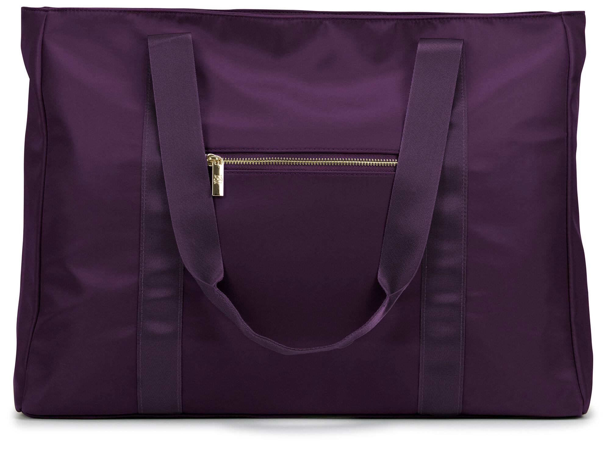 Alt View 1. Badgley Mischka - BADGLEY MISCHKA Nylon Weekender Duffel Bag | Purple - Purple.