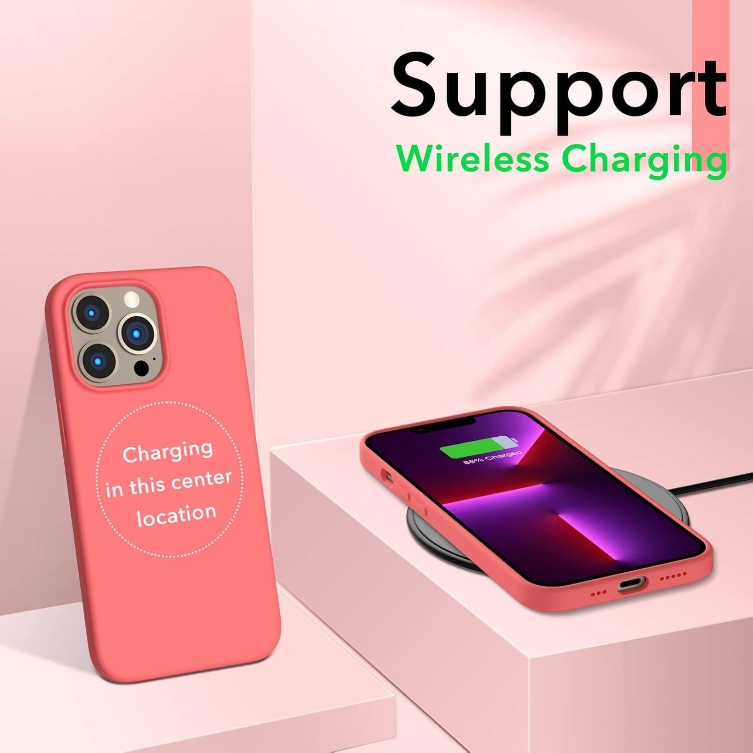 Support Wireless Charging Charging in this center location