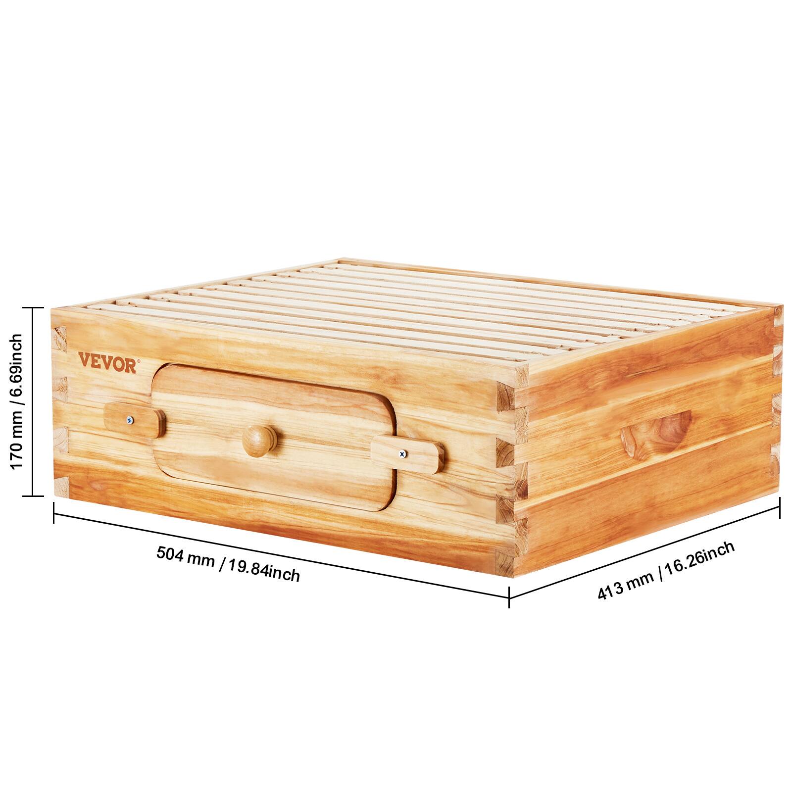 69 inch / 170 mm  
504 mm / 19.84 inch  
413 mm / 16.26 inch