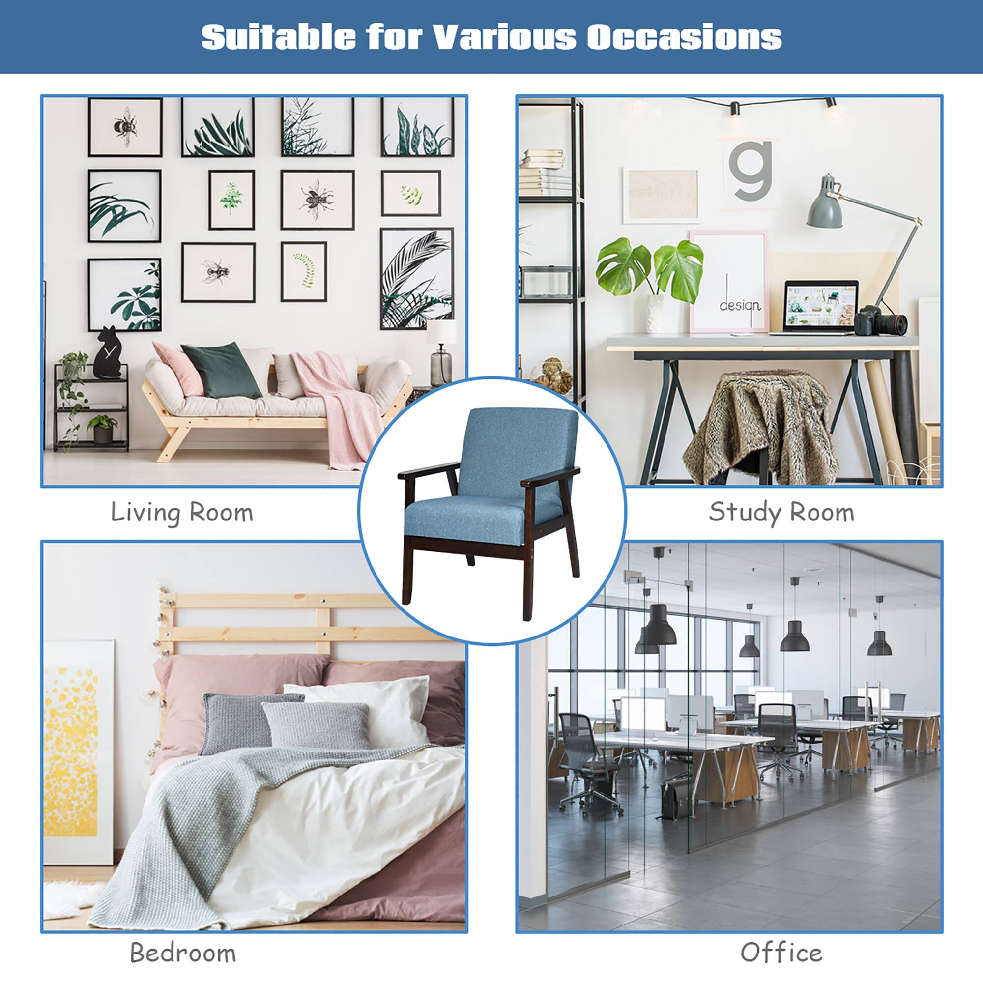 Suitable for Various Occasions: Bedroom, Living Room, Study Room, Office