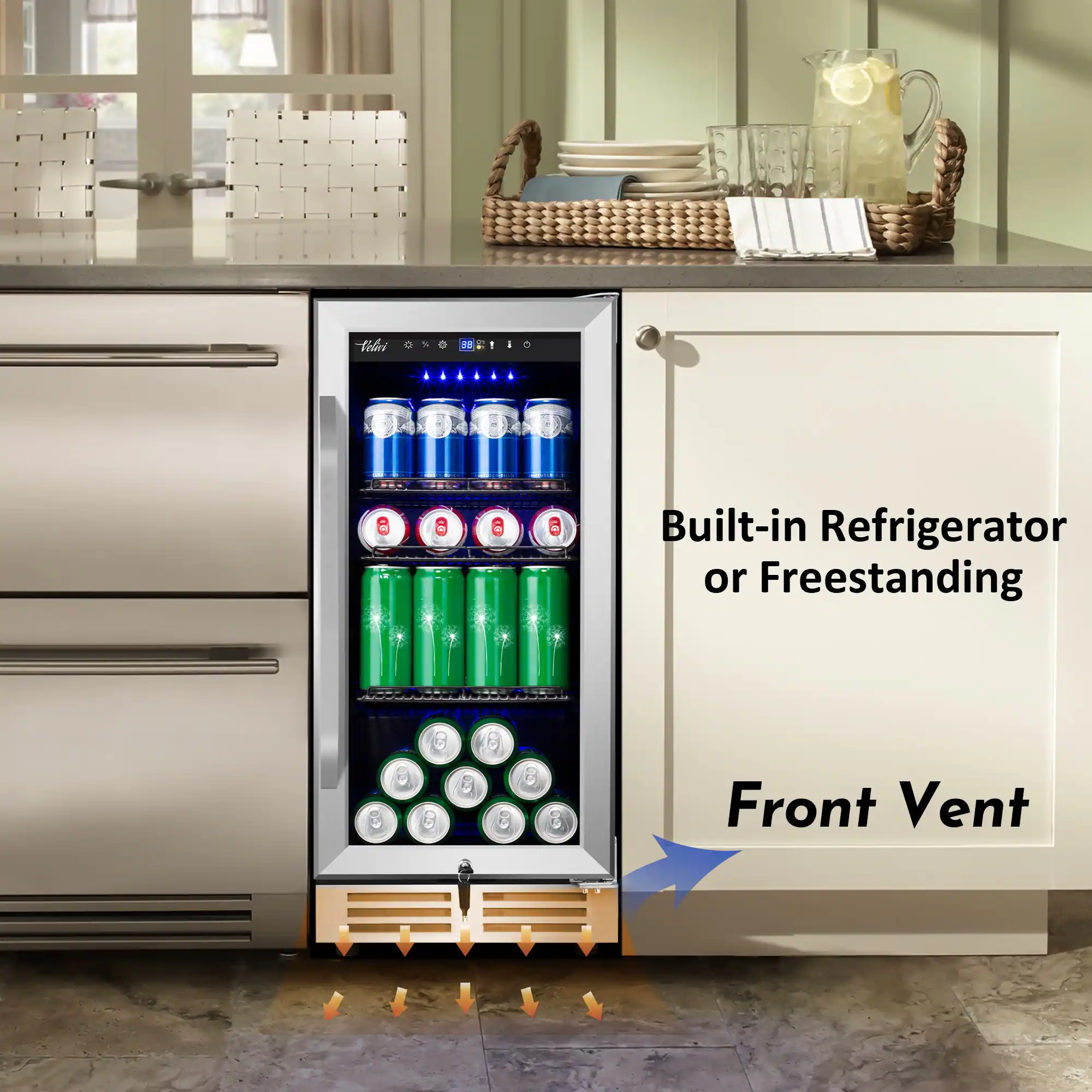 Built-in Refrigerator or Freestanding Front Vent