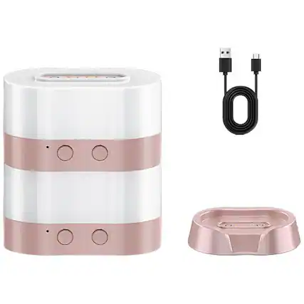 Front. YONWAY - Magnetic RGB Ambient Lamp, USB Rechargeable Night Light, Portable Decorative Light for Home Bar, Coffee, Camp (2 PCS).